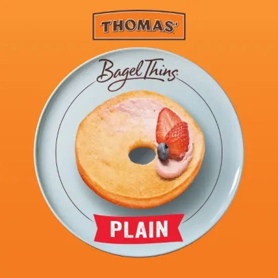 Thomas' Plain Bagel Thins - 13oz/8ct image {2}
