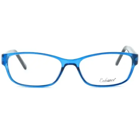 Enhance Optical Designer Reading Glasses EN3903-BLK-49 mm Black Crystal Cateye image {4}