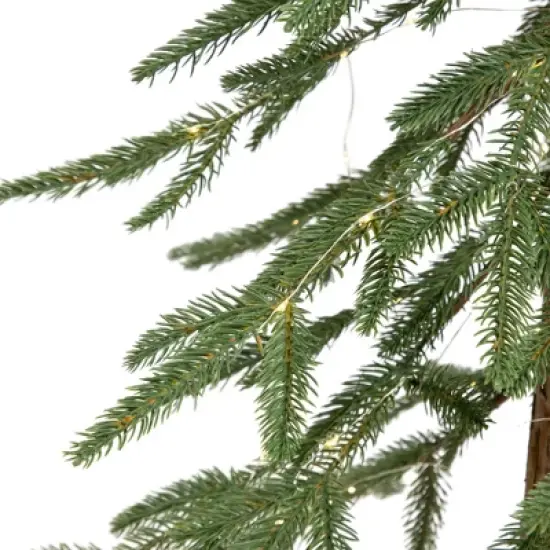 Northlight Pre-Lit Medium Alpine Artificial Christmas Tree - 4' - Clear LED Lights image {8}