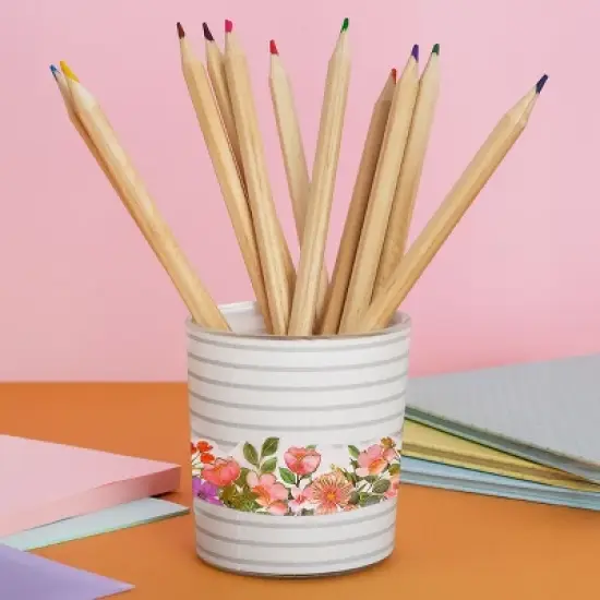 Wrapables Landscape Floral Metallic Gold Foil Washi Tape, 30mm x 3M image {7}