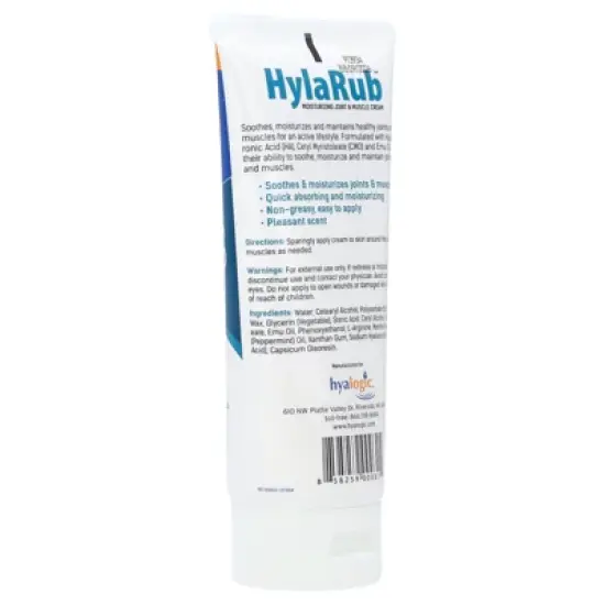 Hyalogic HylaRub, Moisturizing Joint & Muscle Cream, 6 oz (168 g) image {2}