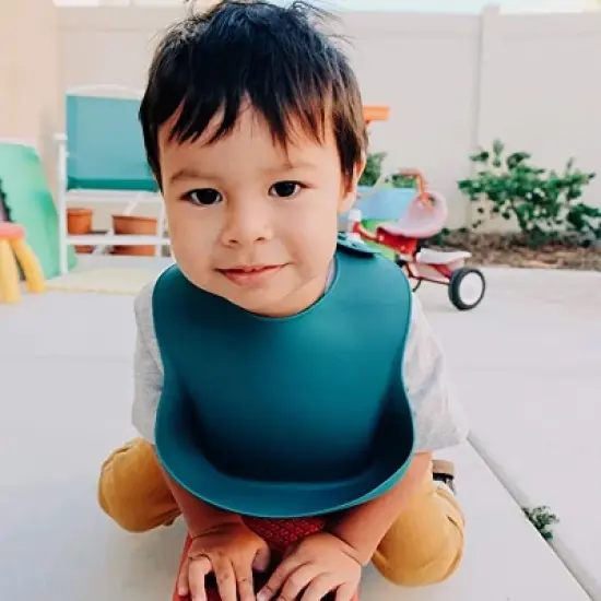 Simka Rose Silicone Baby Bibs image {3}