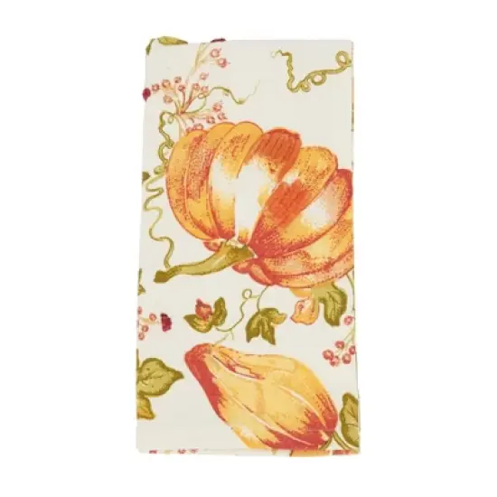 Saro Lifestyle Table Napkins With Pumpkin Design (Set of 4) image {4}
