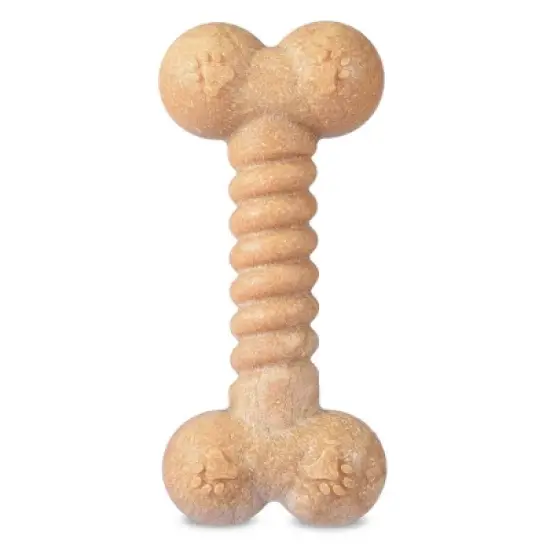 Arm & Hammer PP+Pine Saw Dust Classic Bone Dog Toy - Peanut Butter Flavor - 5" image {3}