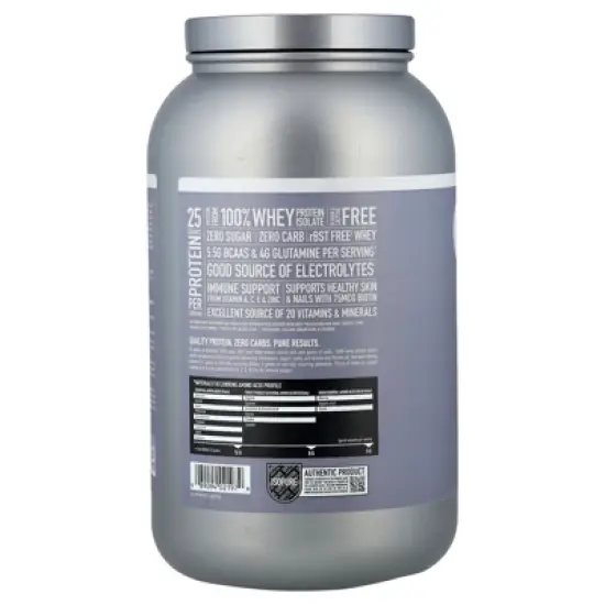Isopure Zero Carb Protein Powder, Cookies & Cream, 3 lb (1.36 kg) image {2}