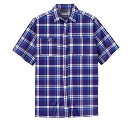 KingSize Men's Big & Tall Short-Sleeve Plaid Sport Shirt image {8}