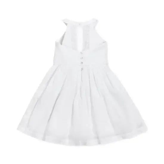 Hope & Henry Girls' Organic Cotton Sleeveless Halter Special Occasion Party Dress, Infant image {2}