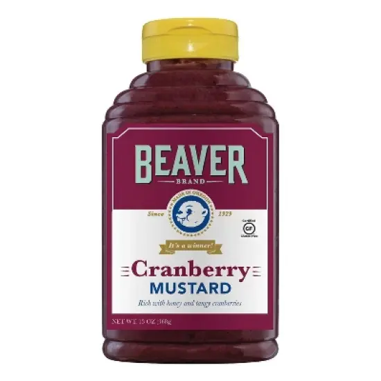 Beaver Cranberry Mustard  - 13 oz (Case of 6) image {1}