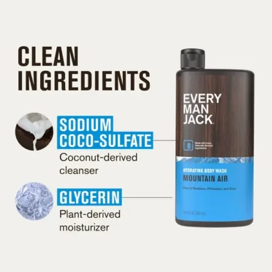 Every Man Jack Body Wash - Mountain Air - 16.9 fl oz image {6}