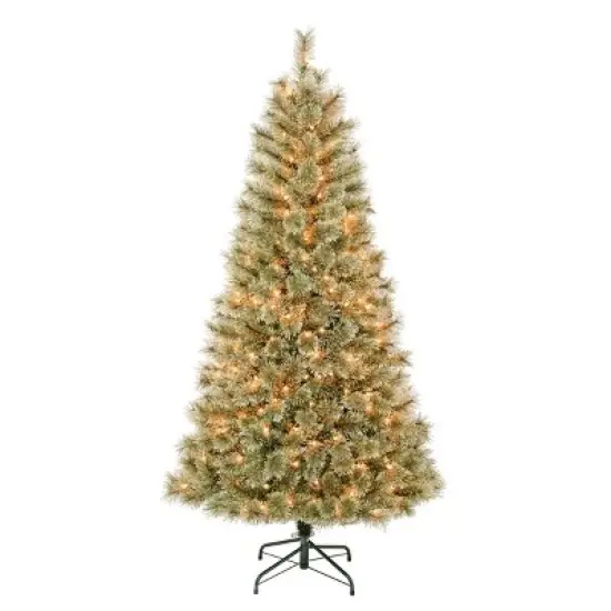 National Tree Company First Traditions Pre-Lit Arcadia Cashmere Pine Hinged Artificial Christmas Tree Clear Lights image {5}