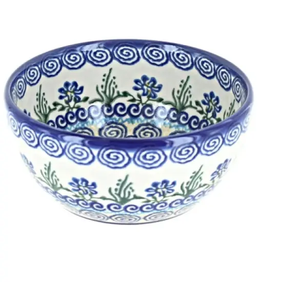 Blue Rose Polish Pottery 71 Vena Dessert Bowl image {6}