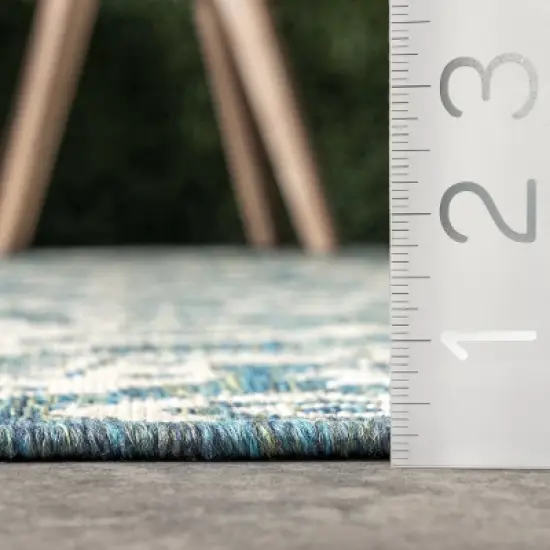 nuLOOM Arna Floral Indoor and Outdoor Area Rug image {2}