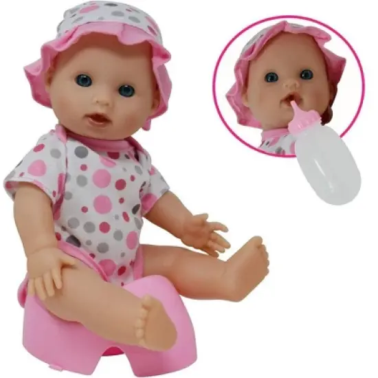The New York Doll Collection 12 Inch Drink and Wet Potty Training Baby Doll image {1}