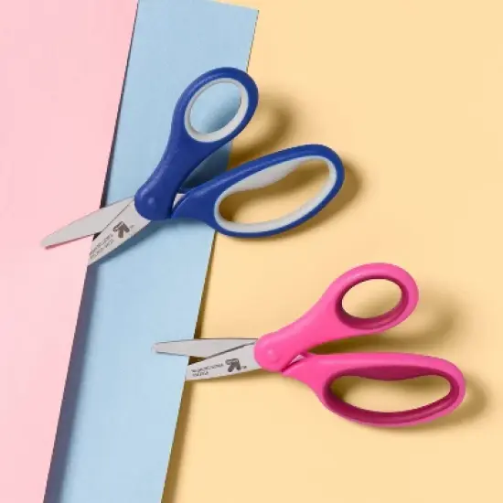 2ct Kids' Scissors Blunt Tip Pink/Blue - up&up&trade; image {1}