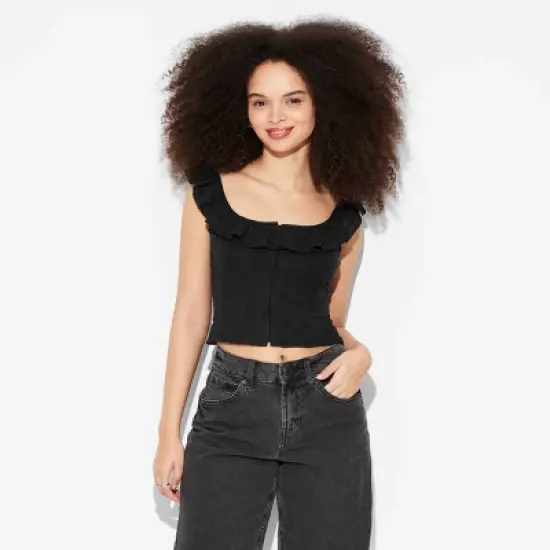 Women's Ruffle Eyelet Tank Top - Wild Fable&trade; image {1}