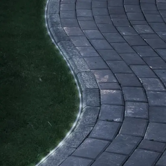 2-Pack - Solar Powered LED Rope Light Strand with White Bulbs, Steady or Twinkle Mode - Patio, Landscape and Wedding Decor by Pure Garden image {6}