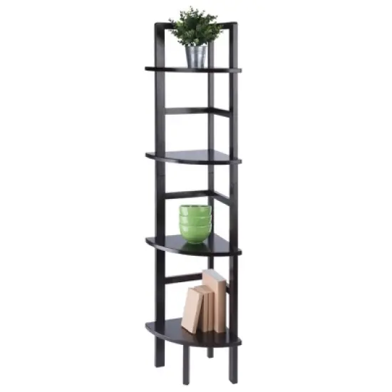 Aiden Corner Bakers Rack Coffee - Winsome Wood image {8}