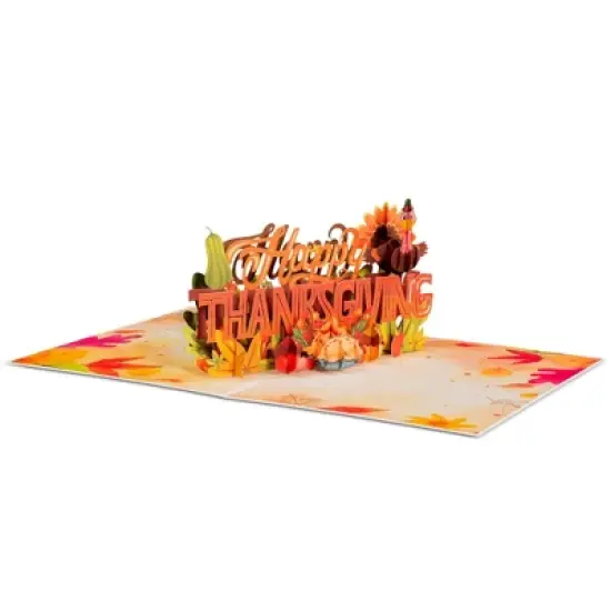 Paper Love 3D Happy Thanksgiving Pop Up Greeting Card image {3}