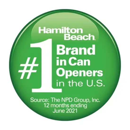 Hamilton Beach Black Can Opener 76702: Electric Freestanding Kitchen Tool, 1 Year Warranty, Spot Clean, 9" Height image {6}