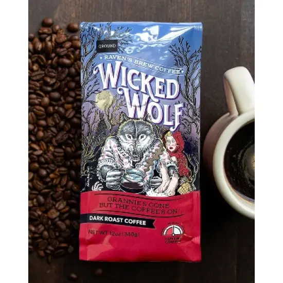 Raven's Brew Wicked Wolf Ground Coffee - 12oz image {4}