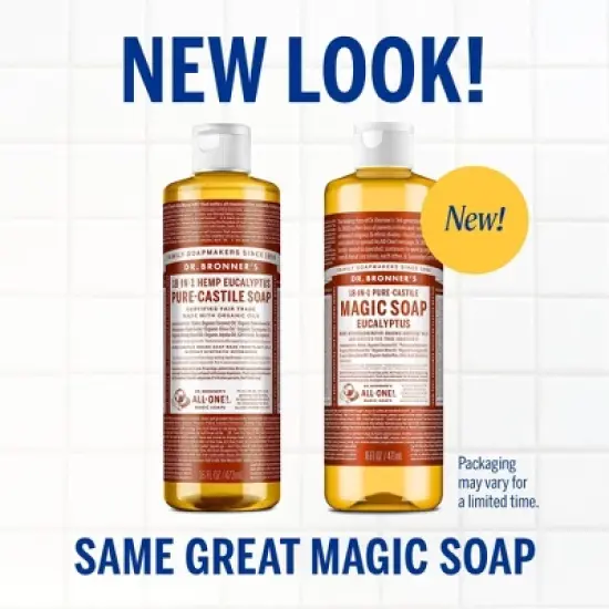 Dr. Bronner's Magic Pure Castile Liquid Soap Bodywash - Eucalyptus - 16 fl oz image {2}