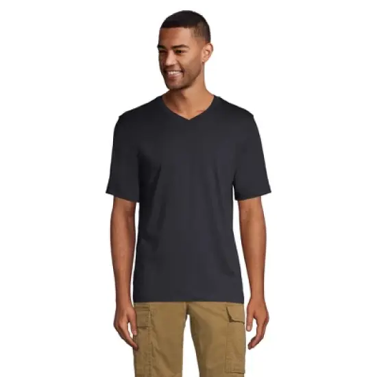 Lands' End Men's Super-T Short Sleeve V-Neck T-Shirt image {4}