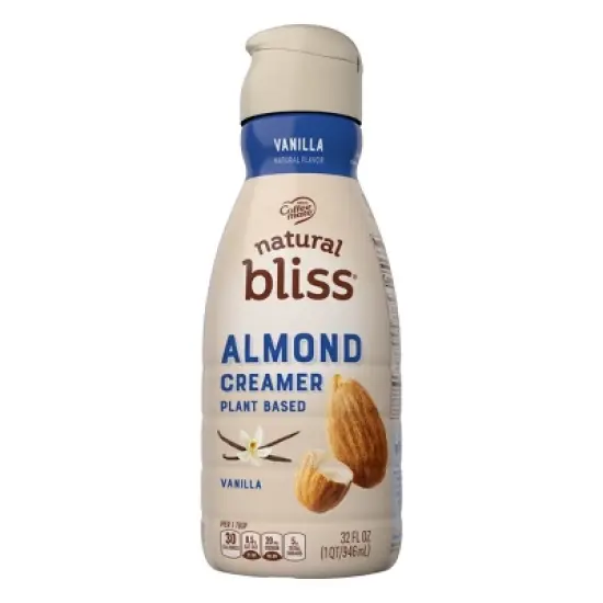 Coffee mate Natural Bliss Vanilla Almond Milk Creamer - 32 fl oz (1qt) image {6}