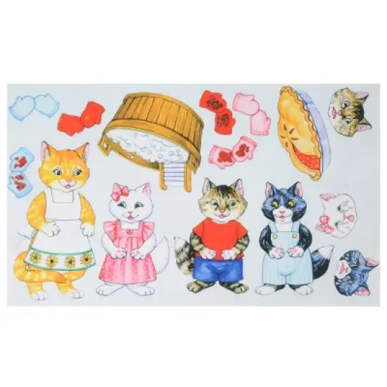 Story Time Felts The Three Little Kittens Who Lost Their Mittens Felt Board - 16 Pieces image {2}