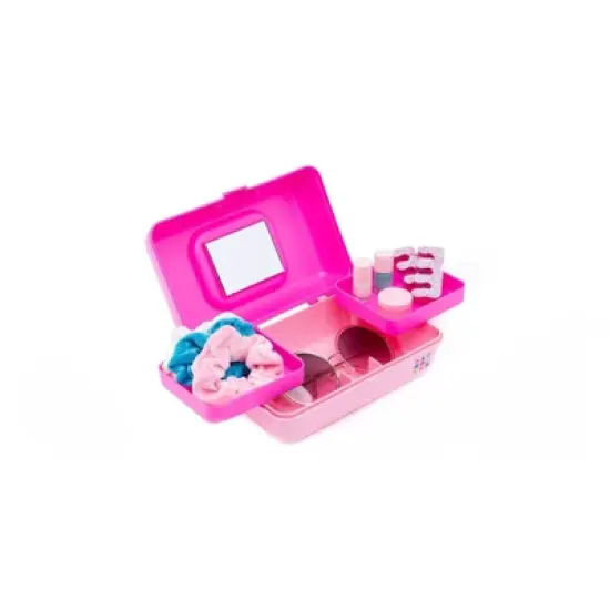 Caboodles Pretty In Petite Makeup Organizer - Hot Pink On Rose image {1}