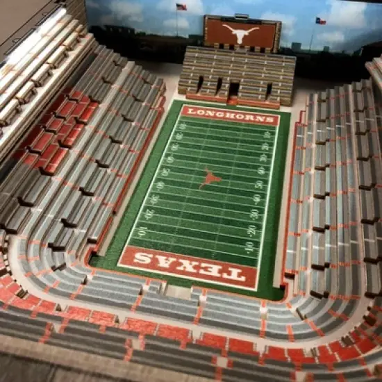 NCAA Texas Longhorns 25-Layer StadiumViews Lighted End Table image {2}