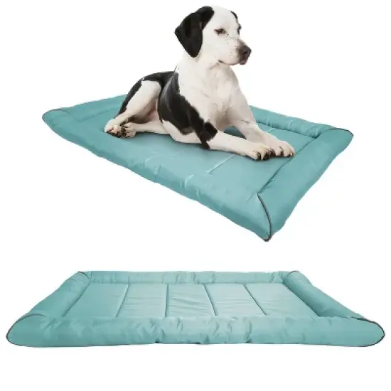 Precious Tails Xtra Tuff Dog Crate Mat - L - Aqua Blue image {5}