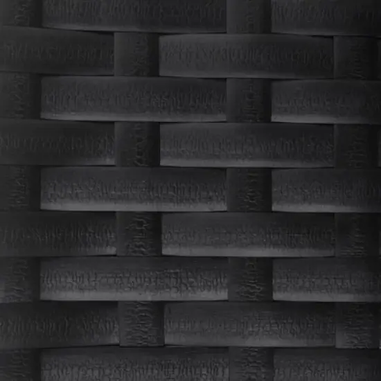 vidaXL Loveseat Settee Bench Outdoor Wicker Loveseat Rattan Chair Poly Rattan - Black No Cushion image {6}