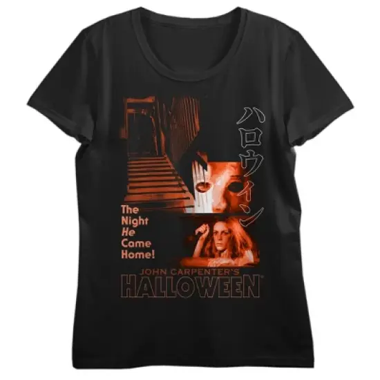 John Carpenter's Halloween Icons Crew Neck Short Sleeve Black Women's T-shirt image {2}