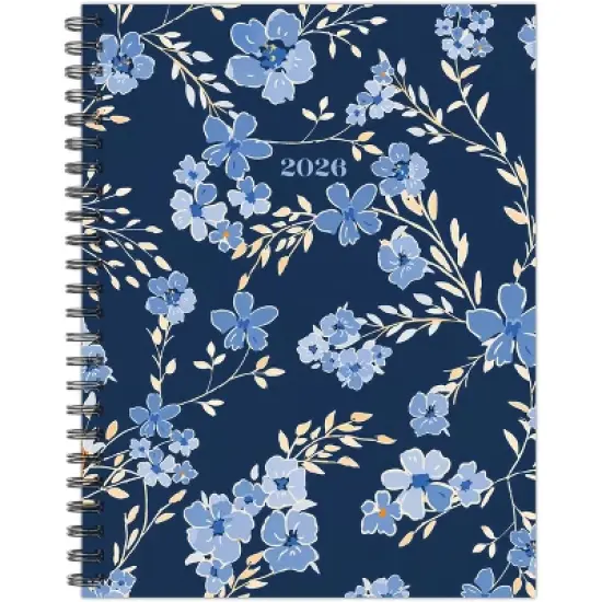 Willow Creek Press 6.5"x8.5" 2026 Bluesy Floral Weekly/Monthly Softcover Planner image {6}