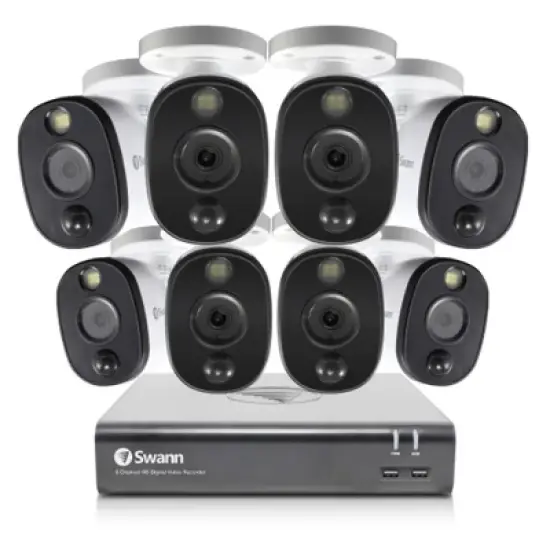 Swann DVR Security System, SWPRO Square Spotlight Bullet Camera, 84580 Hub image {1}