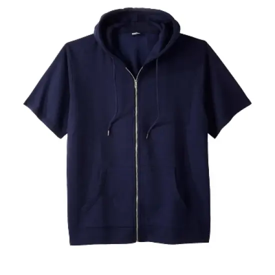 KingSize Men's Big & Tall Short Sleeve Full Zip Hoodie image {4}