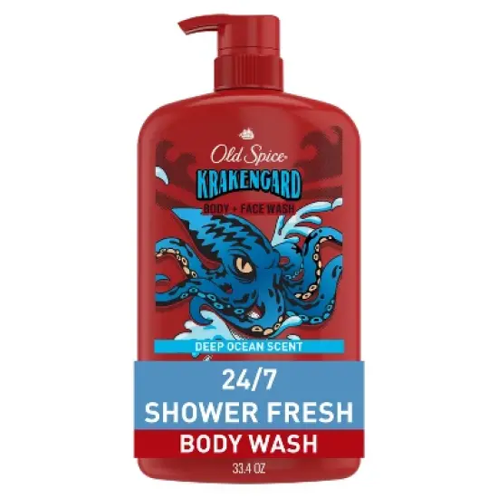 Old Spice Men's Krakenguard Body Wash Pump - Scented - 33.4 fl oz image {10}