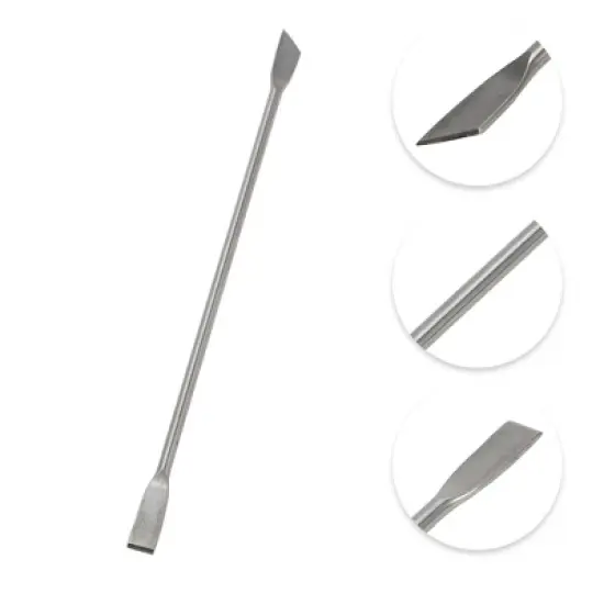 Unique Bargains Multi-function Cuticle Pusher 5.43" Length Silver Tone 1 Pc image {2}