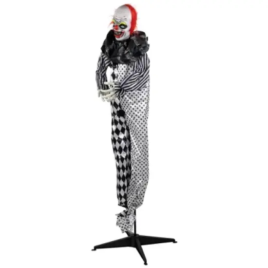 Northlight 5.5' Animated Standing Clown with Glowing Eyes Halloween Decoration image {2}