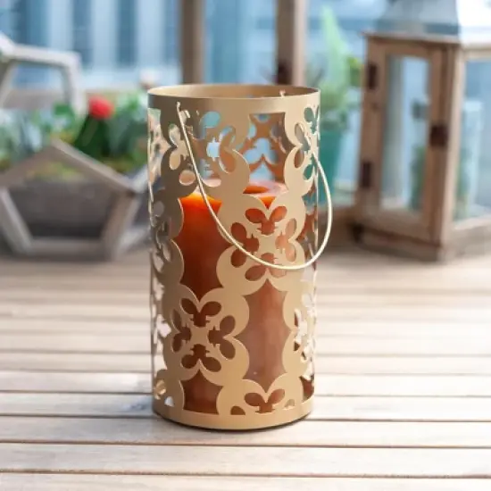Seven20 Star Wars Gold Stamped Lantern | Rebel Symbol Clusters | 11.5 Inches Tall image {4}
