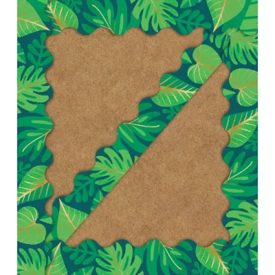 Carson Dellosa Education One World Tropical Leaves Scalloped Border, 39 Feet Per Pack, 6 Packs image {3}