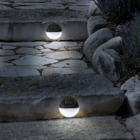 Nature Spring Outdoor Rechargeable LED Solar Lights - 4 Pieces image {1}