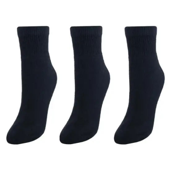 CTM Women's Cushioned Diabetic Ankle Socks (3 Pair Pack) image {1}