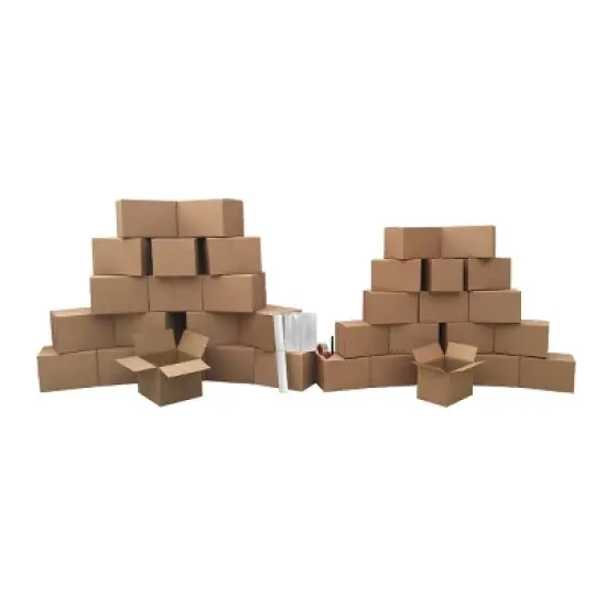 UBMOVE 36 Moving Boxes 2 Room Basic Moving Kit, Tape, Bubble, Packing Paper image {4}