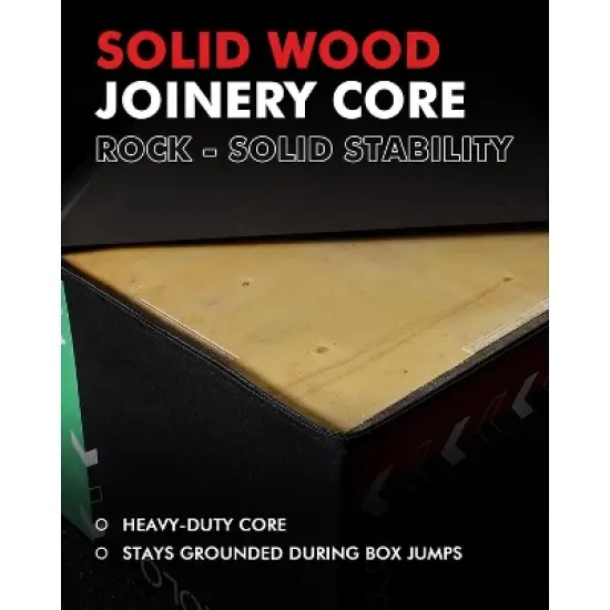 ER KANG 3-in-1 Foam Plyometric Box &ndash; Soft Jump Box with Solid Wood Core, High-Density Foam and Non-Slip Cover &ndash; No Assembly Required image {2}