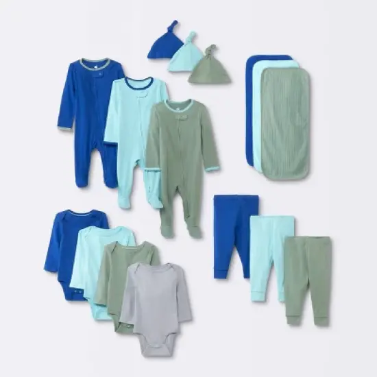  Baby Boys' Layette Gifting Bundle - Cloud Island&trade; Blue image {5}