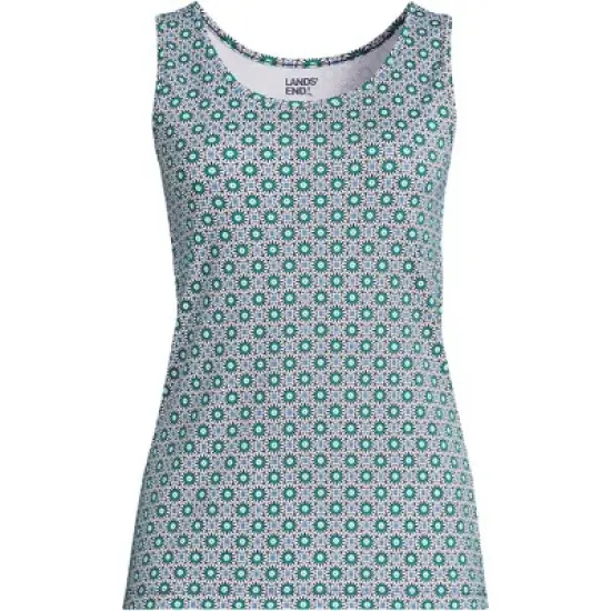 Lands' End Women's Tall Cotton Tank Top image {14}