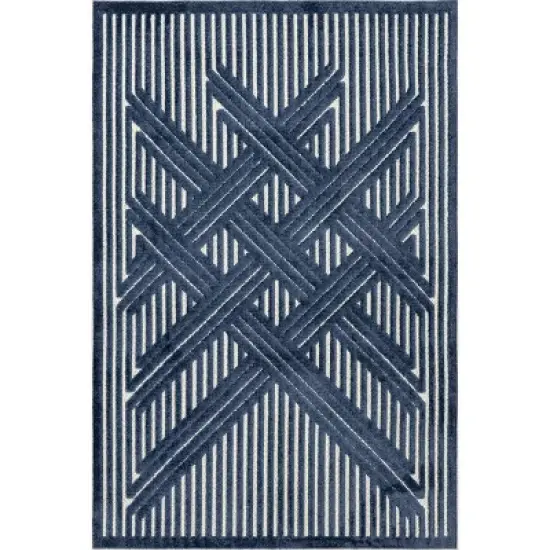 nuLOOM Onita Transitional Striped Indoor/Outdoor Patio Area Rug image {11}