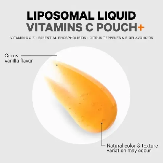 Codeage Liposomal Vitamin C Liquid Supplement with Phospholipids & Vitamin E - 32ct image {6}
