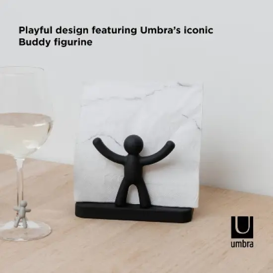Umbra Buddy Napkin Holder Black image {8}